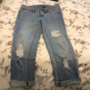 Loft Ripped Jean Capris